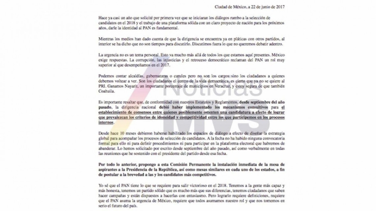 PAN busca posibles alianzas para elecciones 2018