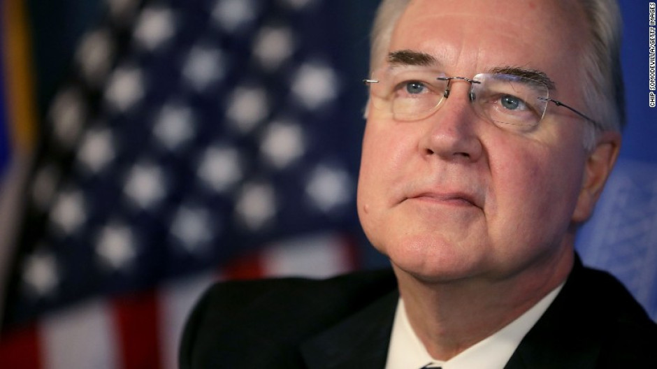 Renuncia secretario de Salud de Estados Unidos