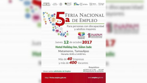 Realizarán 5ª Feria Nacional de Empleo