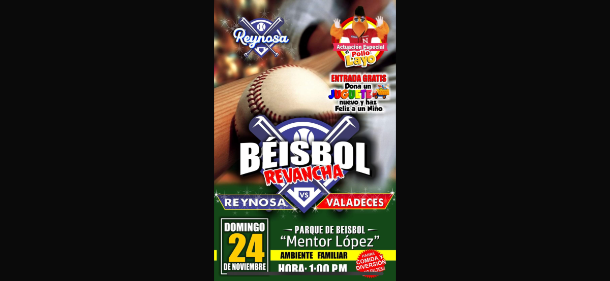 Invita el Gobierno de Reynosa al `Beisbol con Causa’