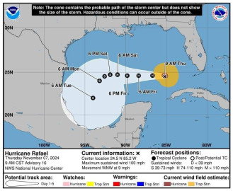 Pendiente Gobierno Municipal de Reynosa del huracán Rafael 