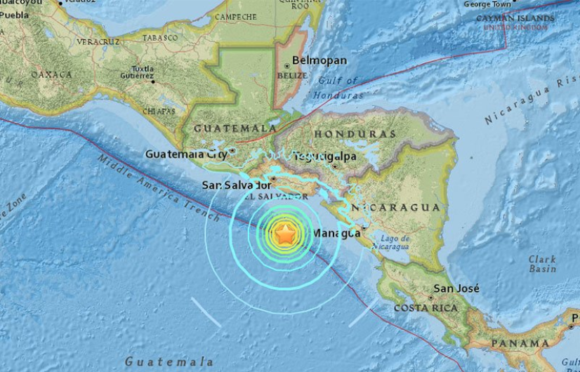 El Salvador es sacudido por tres sismos