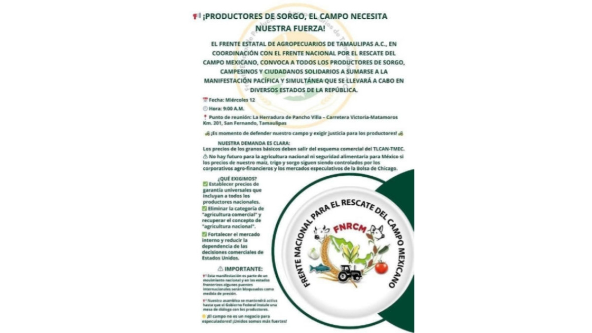 Puentes y carreteras en riesgo de bloqueo, al volver protestas de sorgueros