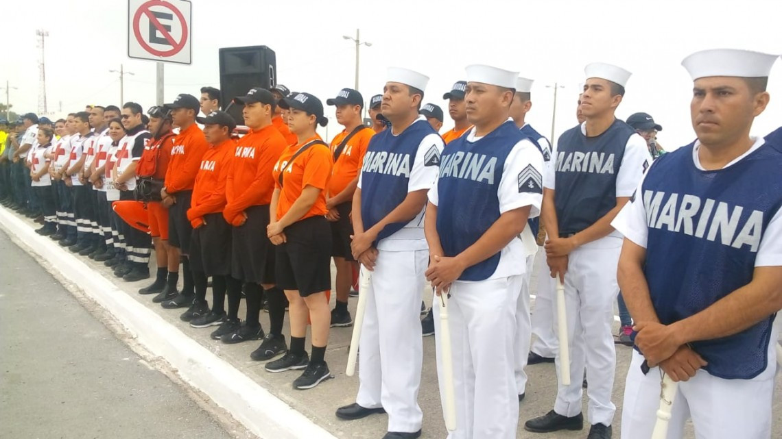 Arranca operativo de seguridad de semana santa en la playa Bagdad de Matamoros