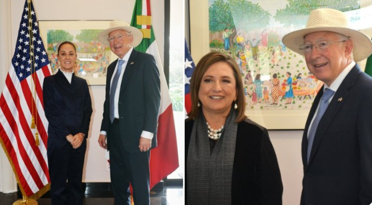 Ken Salazar se reúne con Sheinbaum y Gálvez