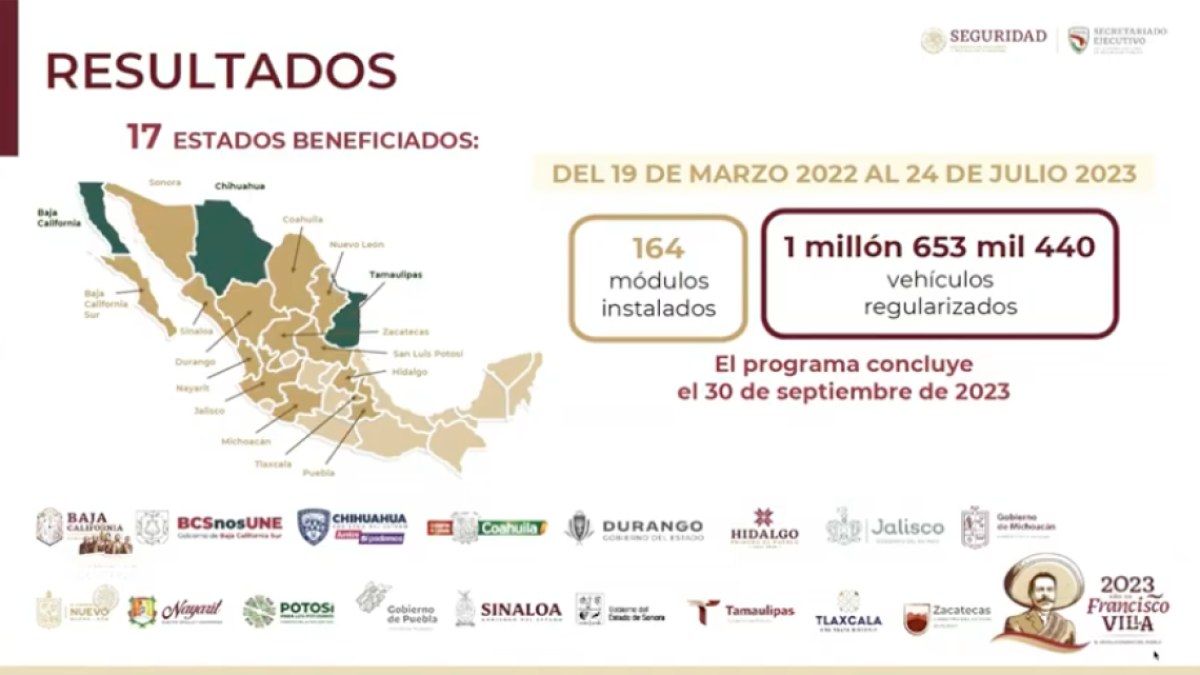 Van más de 1.6 millones de autos 'chocolates' regularizados: SSPC