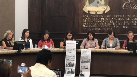 Protesta regidora en plena sesión de cabildo en Matamoros