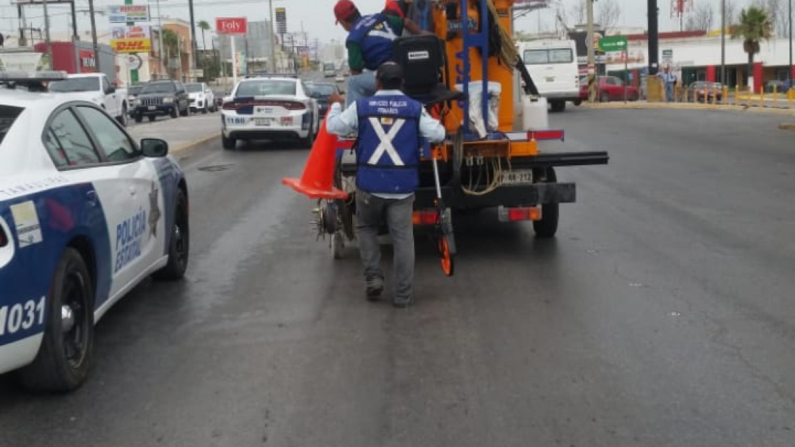 Avisa PCyB por desplazamiento de unidad Pintarrayas en bulevar Hidalgo