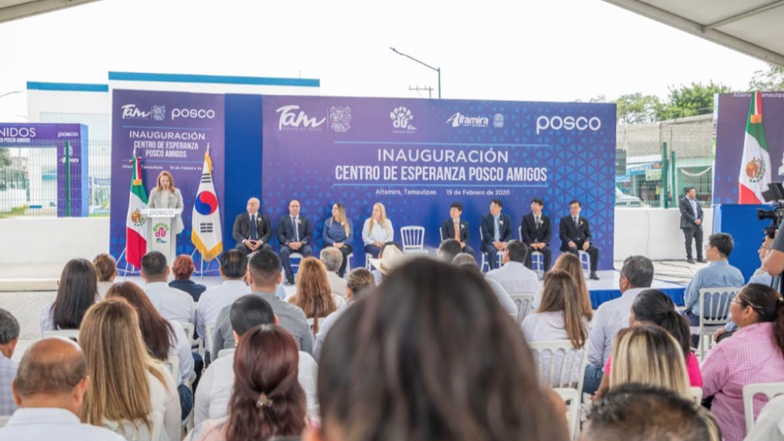 Mariana Gómez inaugura Centro de Esperanza POSCO Amigos, para las familias del sur de Tamaulipas