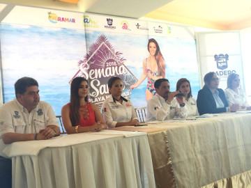 Presenta Alcalde el programa Semana Santa playa Miramar 2018