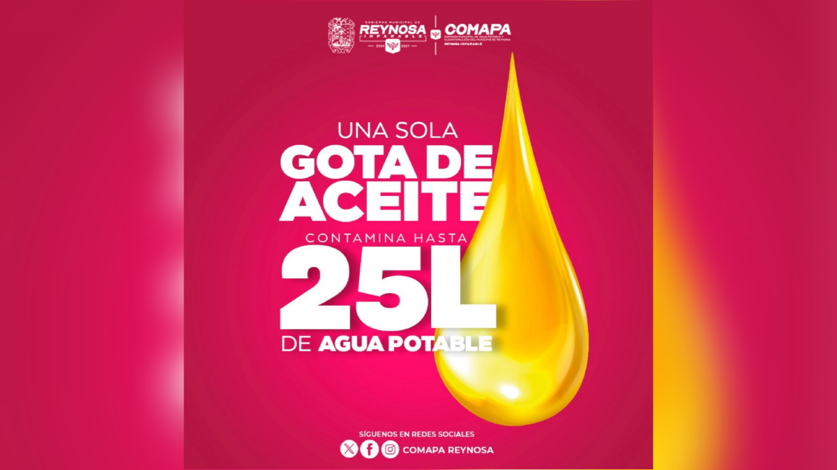 Exhorta COMAPA a evitar arrojar aceite en el drenaje o vía pública