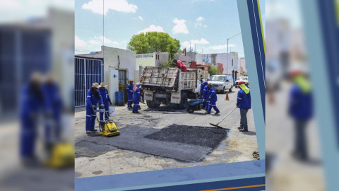 Atiende Ayuntamiento trabajos de bacheo
