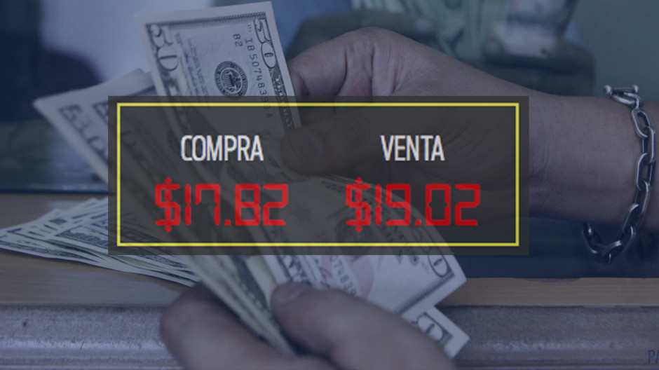 Dólar cotiza a la venta en 19.02 pesos