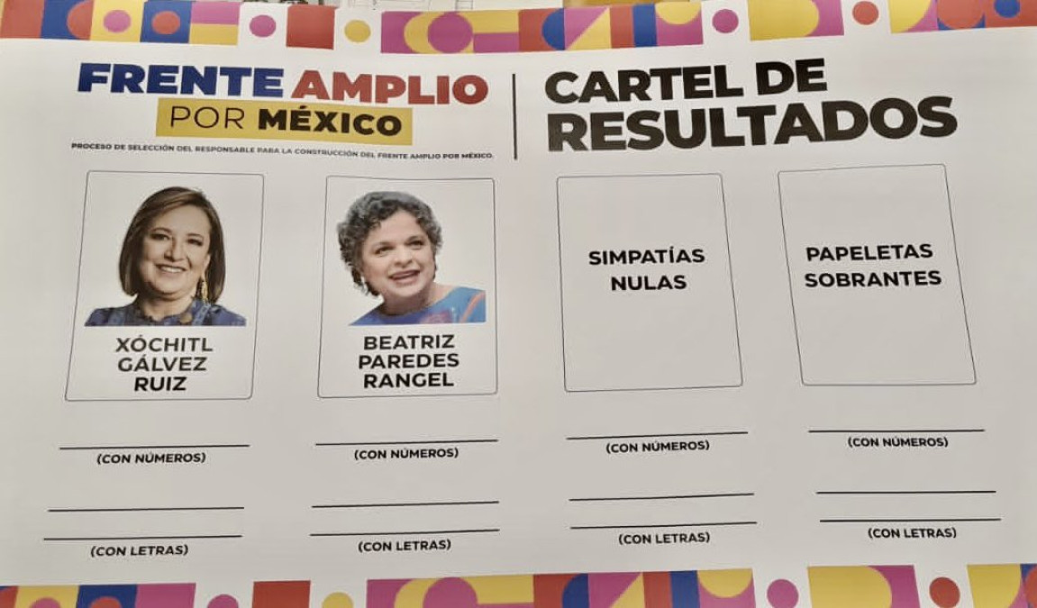 Frente Amplio por México presenta papeletas y material para consulta del domingo