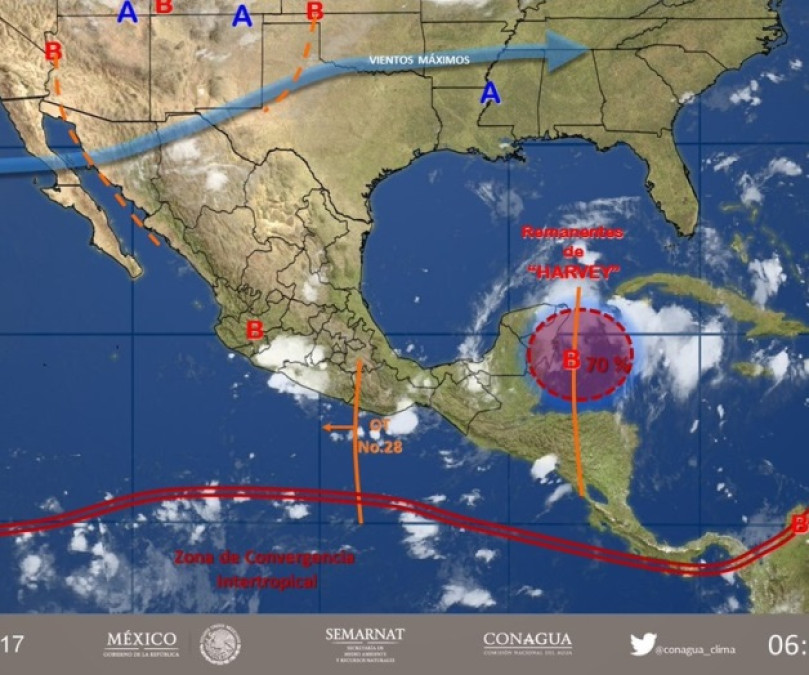 Activan sistema de Alertas por "Harvey"