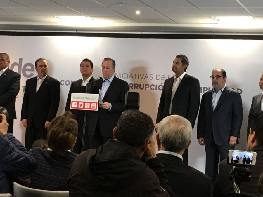 Presenta Meade Ley para el Combate a la Corrupción