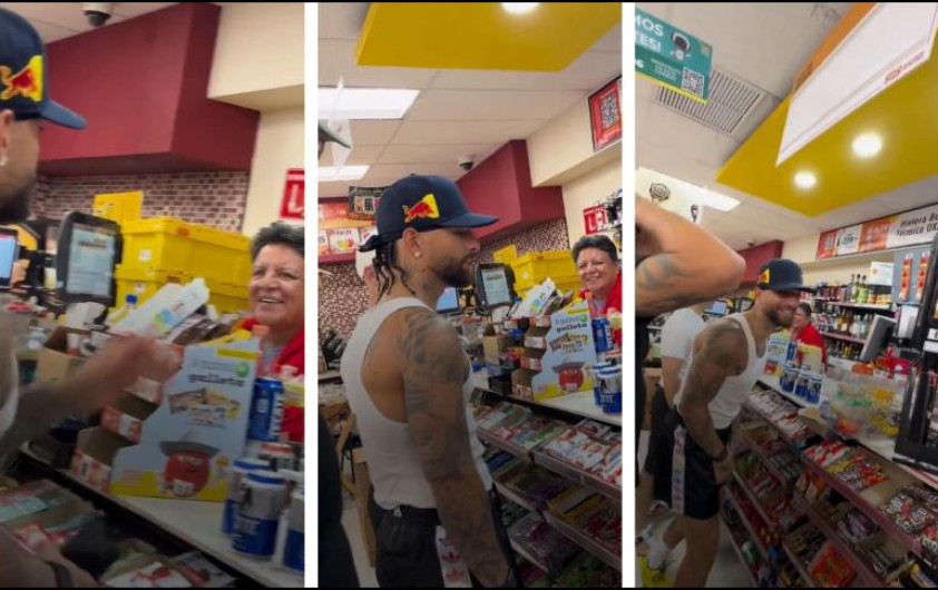 Maluma va a Oxxo por 'chelas' en Monterrey