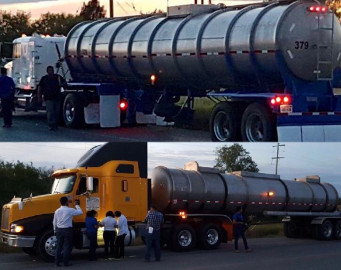 Detienen pipas de transporte ilegal de hidrocarburo