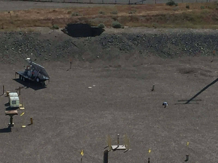 Se desploma túnel con residuos radioactivos