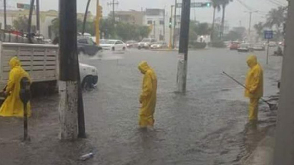 Daños por fuertes lluvias en Veracruz