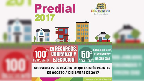 Aprovecha los descuentos del "Predial 2017"