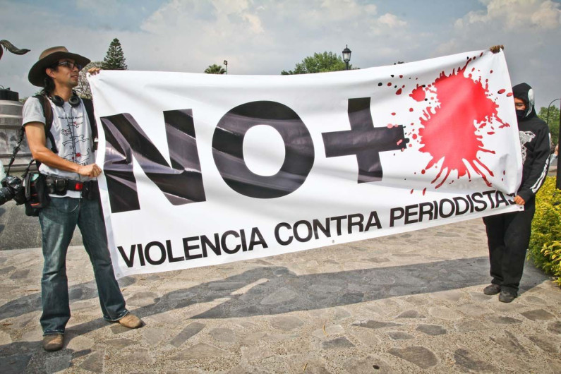 Protestan periodistas en Guerrero por asesinatos de comunicadores