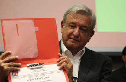 AMLO, candidato a la Presidencia por PT