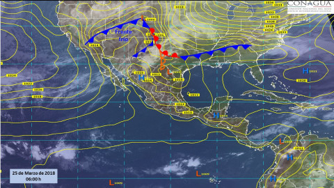Vientos fuertes y tolvaneras en norte del país