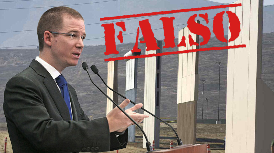 Desmienten apoyo de Anaya a construcción del muro fronterizo