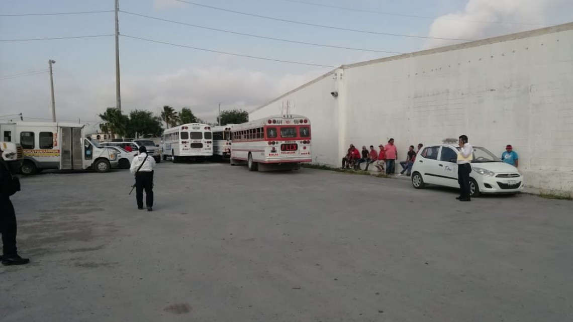 Policía Estatal realiza operativo en contra de taxis y peseras en Matamoros