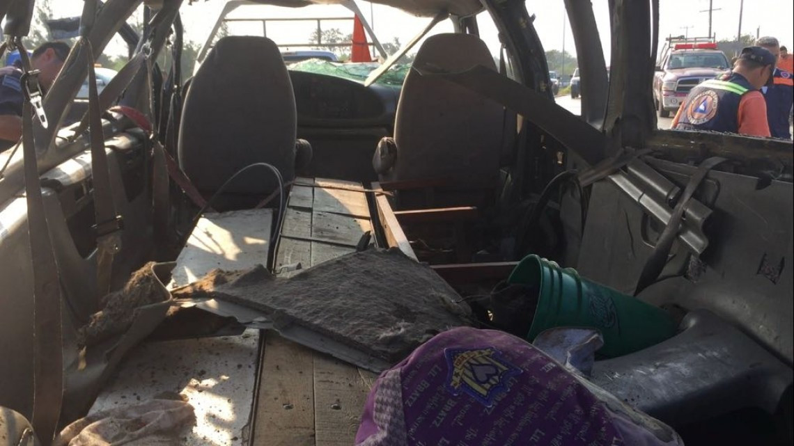 Fatídico choque deja una veintena de lesionados y una joven fallecida