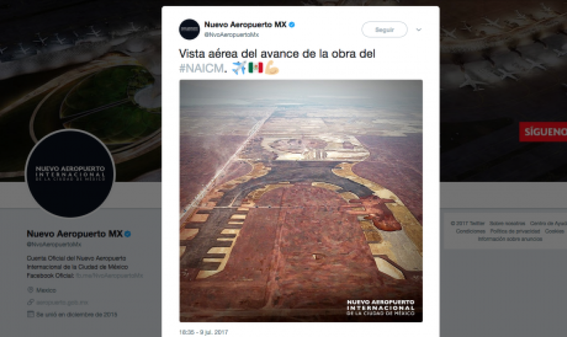 NAICM con avances al 10%