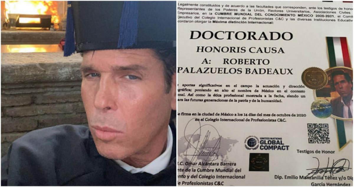 Roberto Palazuelos recibe título ‘Honoris Causa’ por sus aportes como director y actor