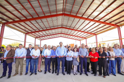 Inauguró Carlos Peña Ortiz Techumbre escolar del COBAT 17 por más de 3.4 MDP 