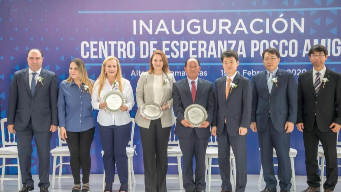 Mariana Gómez inaugura Centro de Esperanza POSCO Amigos, para las familias del sur de Tamaulipas
