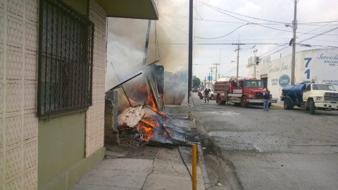 Se incendia vivienda de la zona centro
