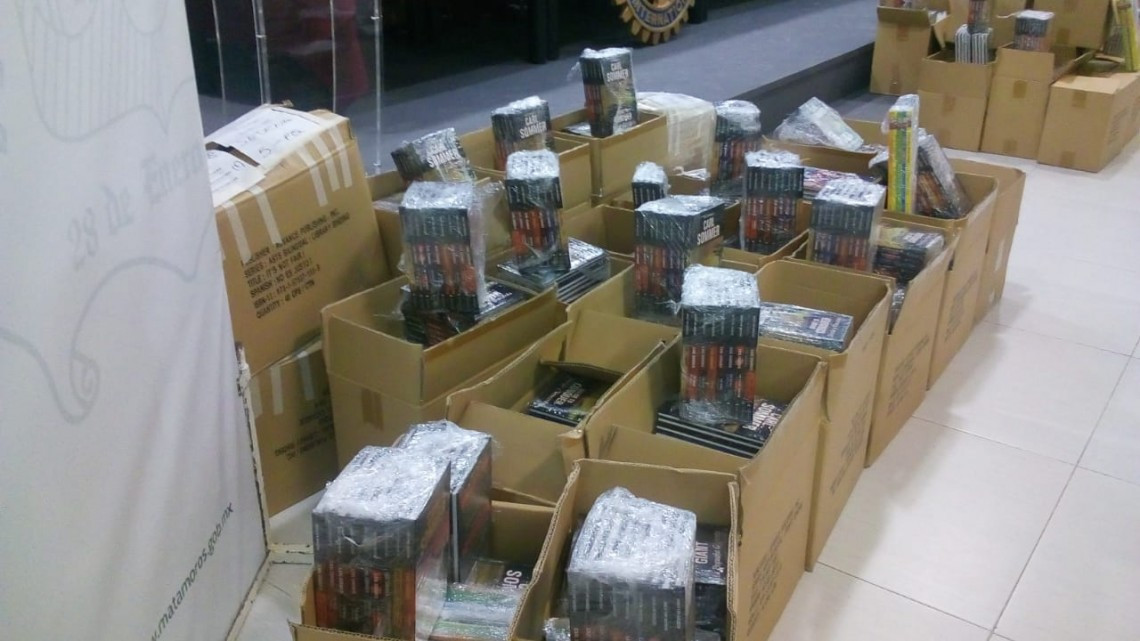 Club rotario “Matamoros Profesional” dona 4 mil libros a la secretaria de Educación de Matamoros