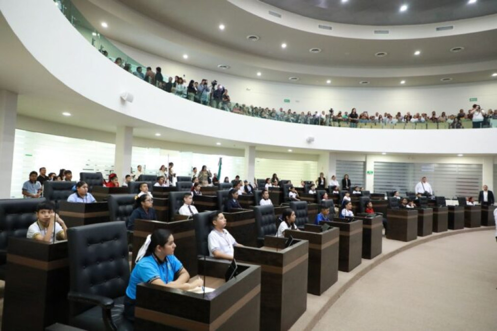 Niñas y Niños Legisladores participan en la decimoquinta  edición del evento ‘Diputada y Diputado por un Día’