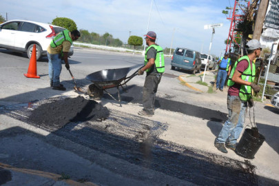 En Matamoros avanza rehabilitación de pavimentos