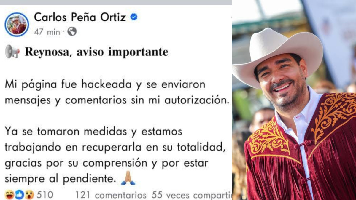 “Se enviaron mensajes sin mi autorización”; hackean página de Carlos Peña Ortiz 