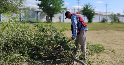 Sanea Gobierno de Carlos Peña Ortiz escuela del fraccionamiento Villas de La Joya
