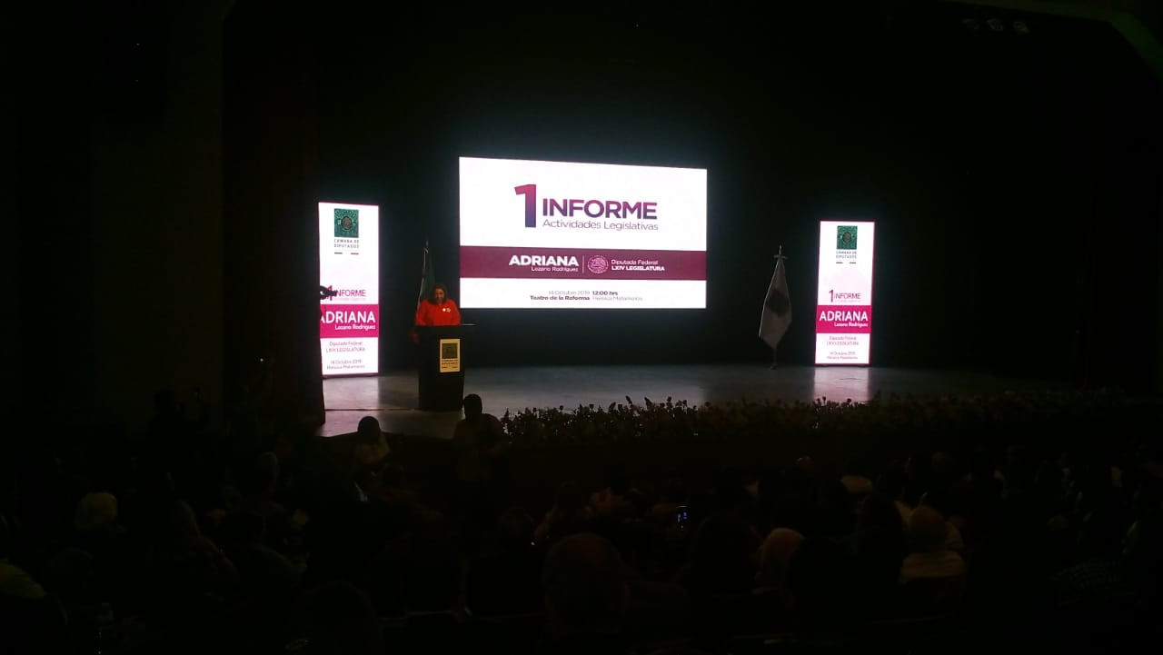 Adriana Lozano Rodríguez rinde su primer informe de actividad legislativa como Diputada Federal