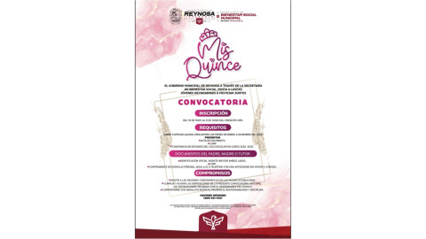 Celebrará Gobierno de Carlos Peña Ortiz “Mis Quince”