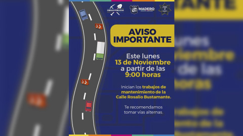 Trabajos en Calle Rosalío Bustamante darán inicio