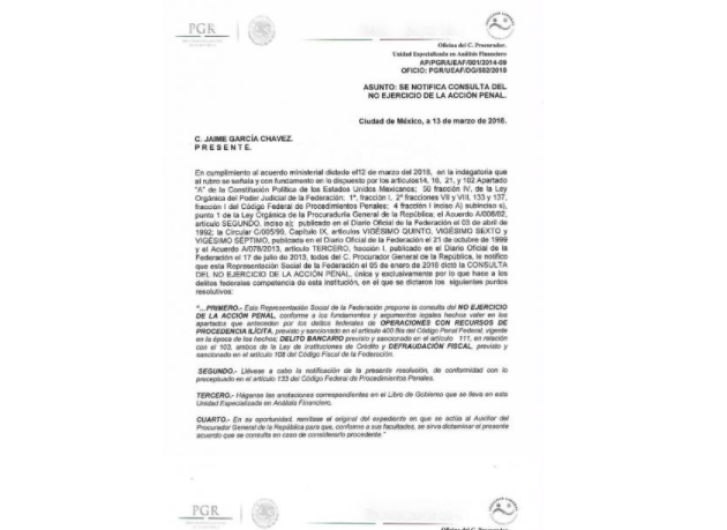 No habrá acción legal contra César Duarte