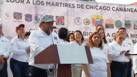 Conmemoran en Madero el día del trabajo