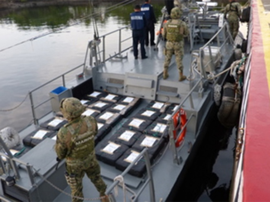 Aseguran casi 600 kilos de cocaína en Chiapas