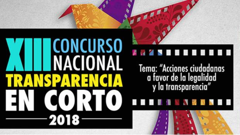 Invitan al al Concurso Nacional Transparencia en Corto 2018