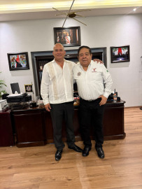 Afinan estrategias de seguridad Gobiernos de Américo Villarreal Anaya y Carlos Peña Ortiz