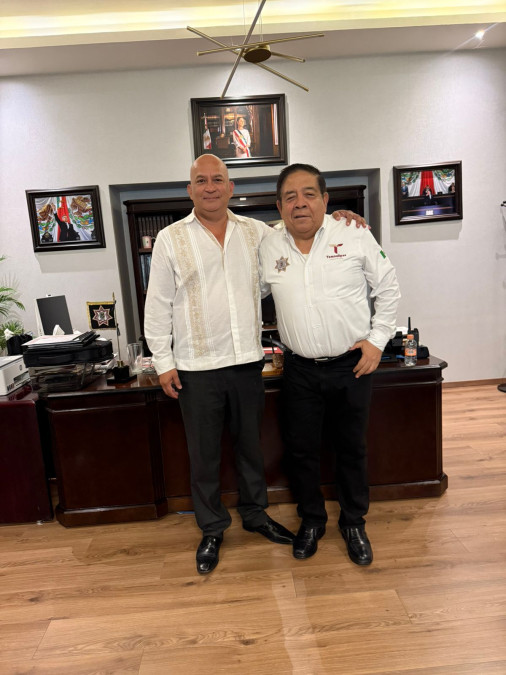 Afinan estrategias de seguridad Gobiernos de Américo Villarreal Anaya y Carlos Peña Ortiz